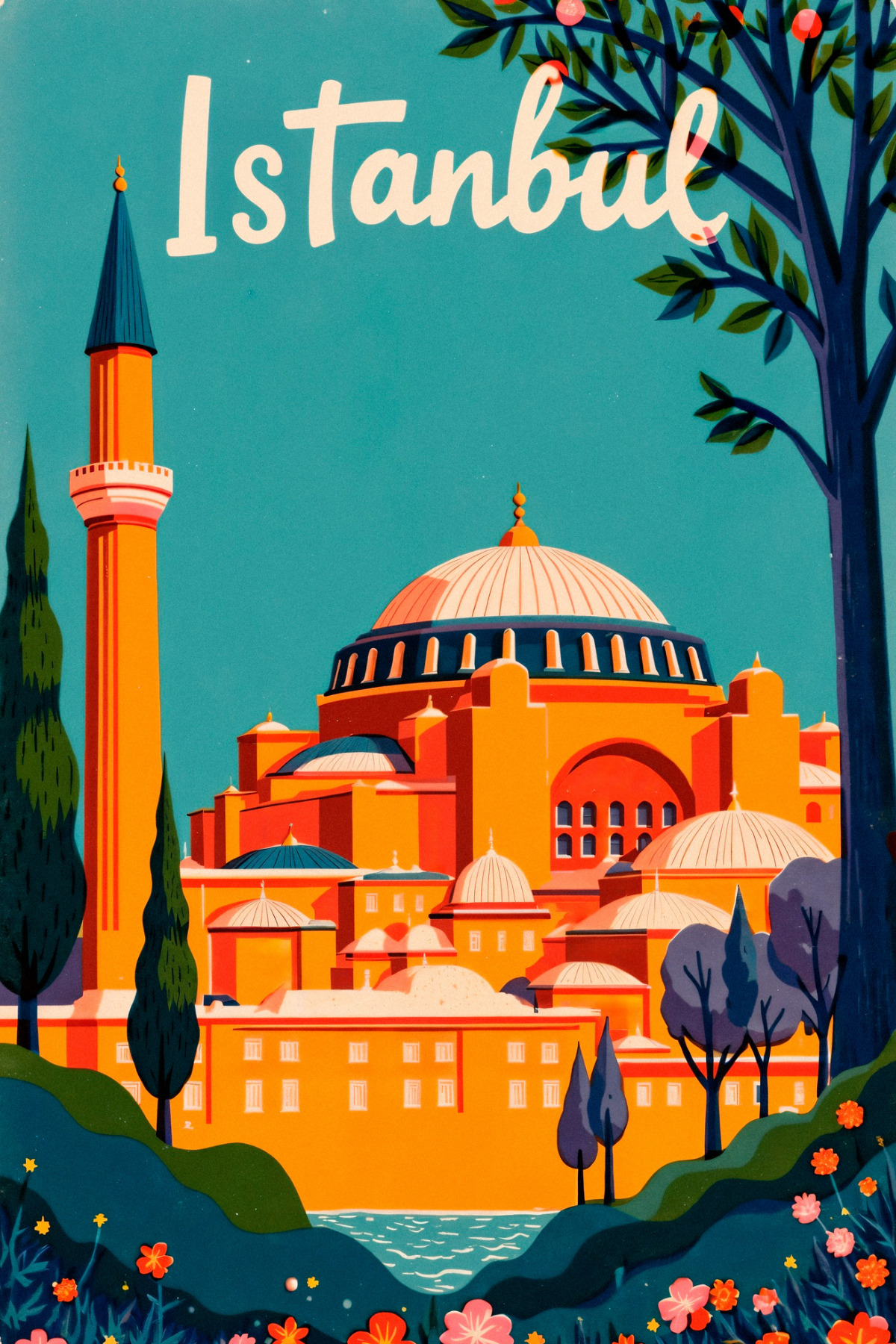 1_org_zoom-161.jpg İstanbul Silüeti Kanvas Tablo - Görsel 1
