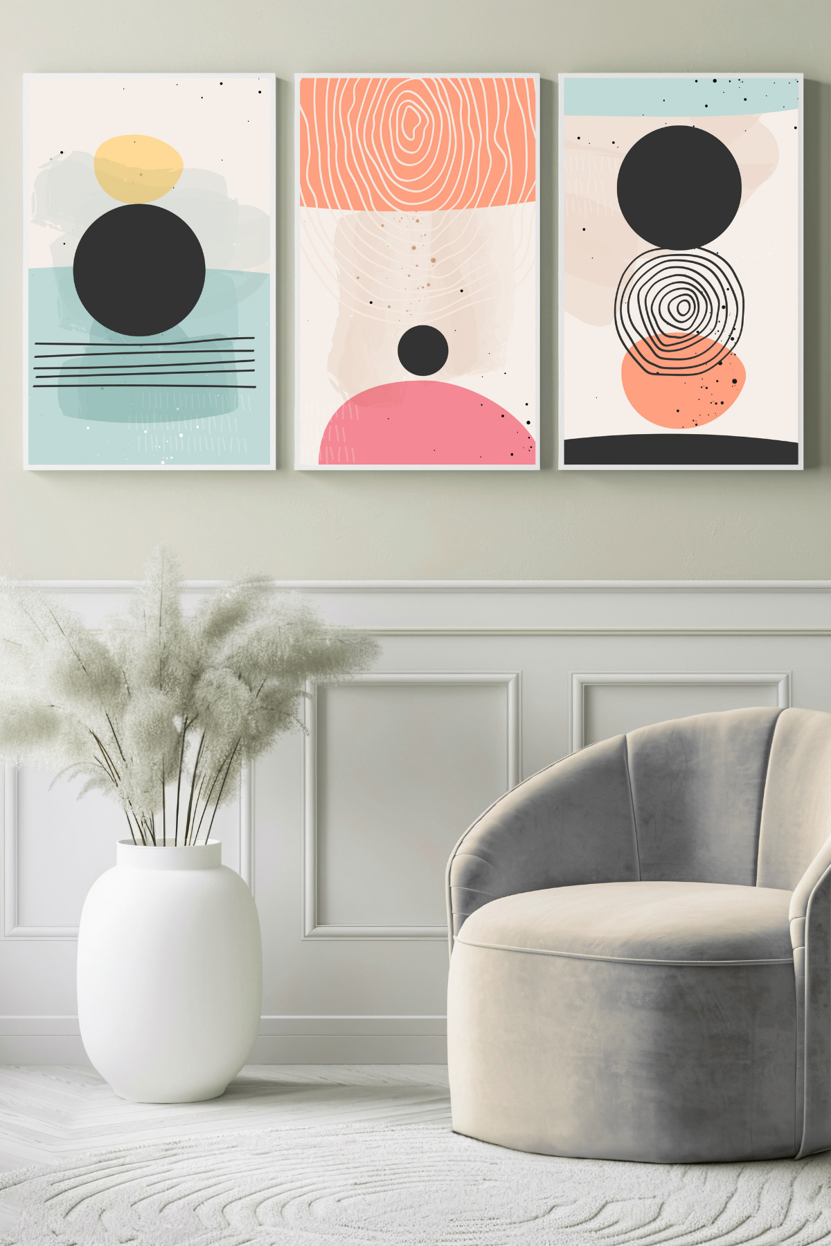 1_org_zoom-272.jpg Pastel Denge Formları 3’lü Kanvas Tablo - Görsel 1